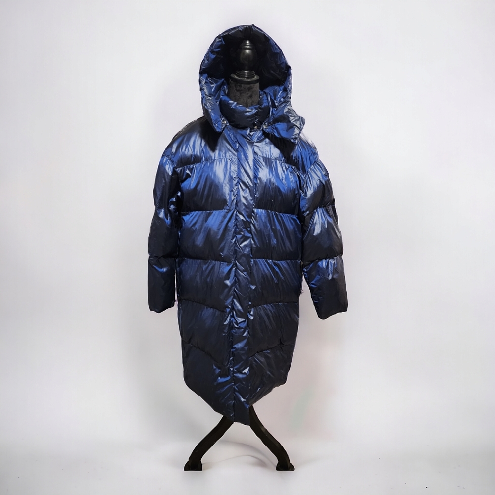 Fabletics Adeline Shine Oversize Long Puffer Coat XL - Picture 2 of 10